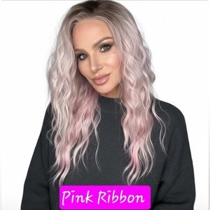 Martini Wigs Pink Ribbon